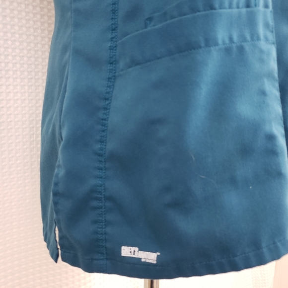 Greys Anatomy Top Active 4 Pocket Scrub Top Teal Size Medium - Picture 3 of 9